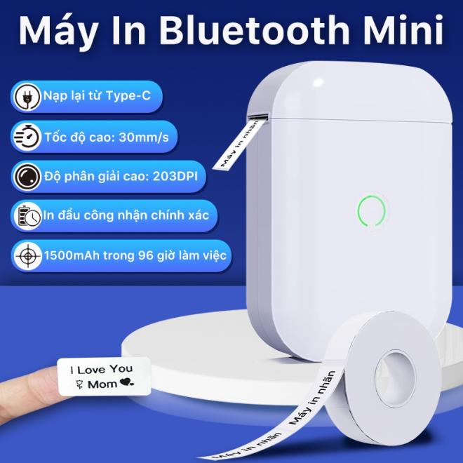 Máy in nhiệt mini cầm tay bluetooth PIKDIK AIYIN D11pro in tem, mã vạch, nhãn dán, logo, sticker